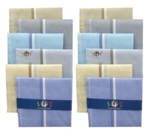 S4S Mens Cotton Essential Handkerchiefs