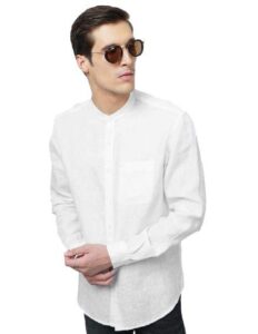 Basics Slim Fit White Shirt