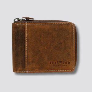 Teakwood Leather Wallet