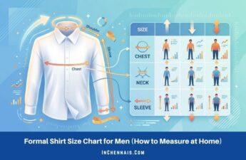 Formal Shirt Size Chart for Men